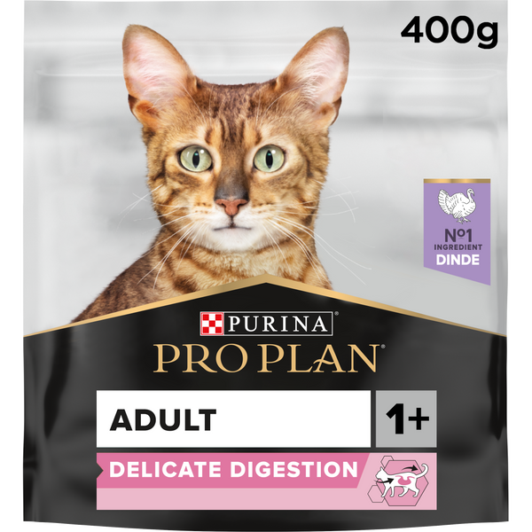 PURINA ® PRO PLAN ® Delicate Adult - OPTIDIGEST® - Rich in Turkey Dry Cat Food - 400G