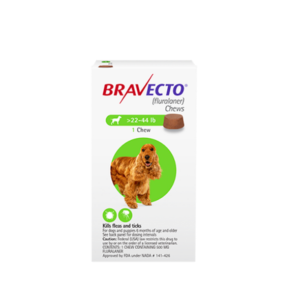 Bravecto Chewable Tablet For Medium Dogs (10 - 20 Kg) X 1 Tablet