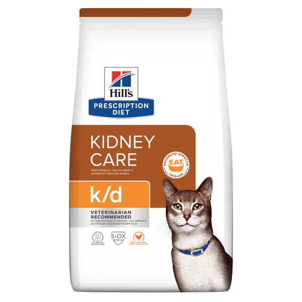 Hill's Veterinary K/D Kidney Care Dry Cat Food with Chicken 3kg