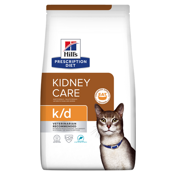 Hill's Veterinary K/D Kidney Care Dry Cat Food with Tuna 1.5kg