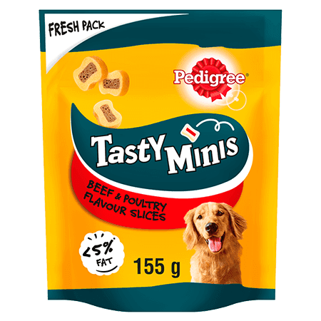 PEDIGREE® Tasty Minis Beef & Poultry 155g