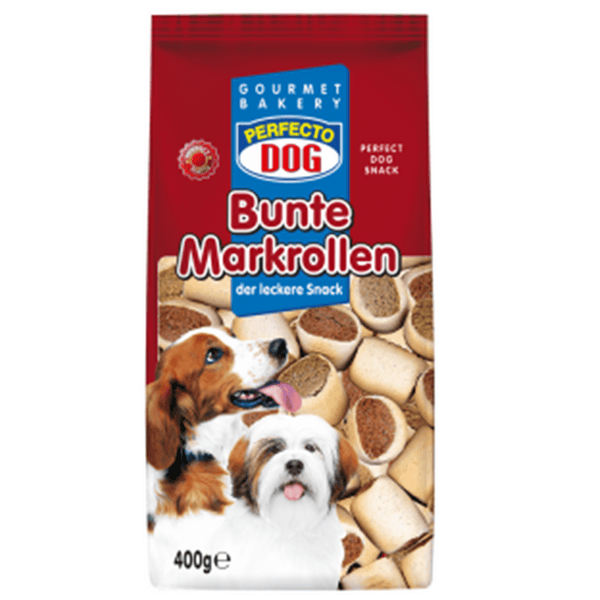 Perfecto Dog Bunte Markrollen 400g