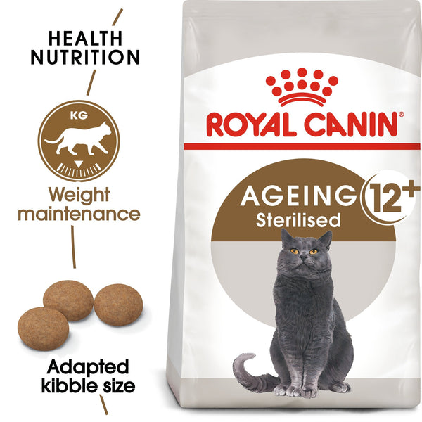 Royal Canin Ageing Sterilised 12+ (2KG) – Neutered cats over 12 years old