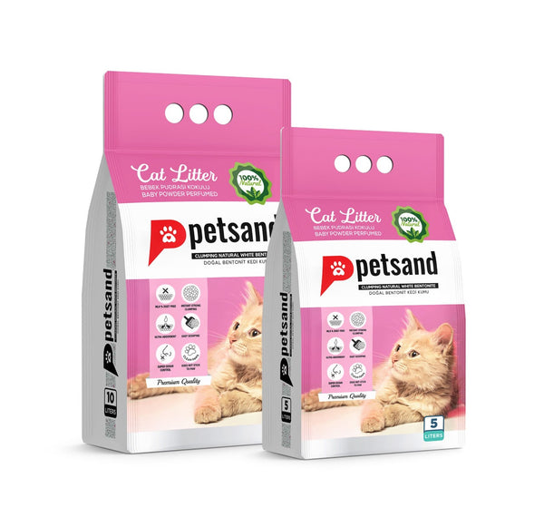 PetSand Baby Powder Perfumed Cat Litter 10L