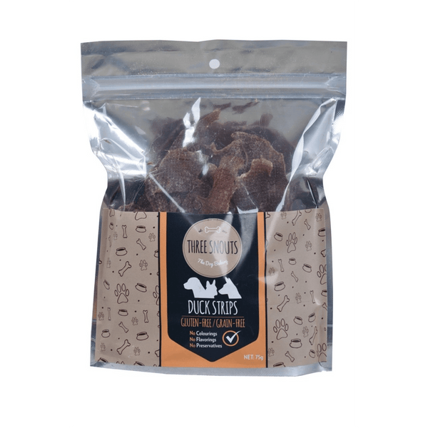 Three Snouts-Duck Strips 75g